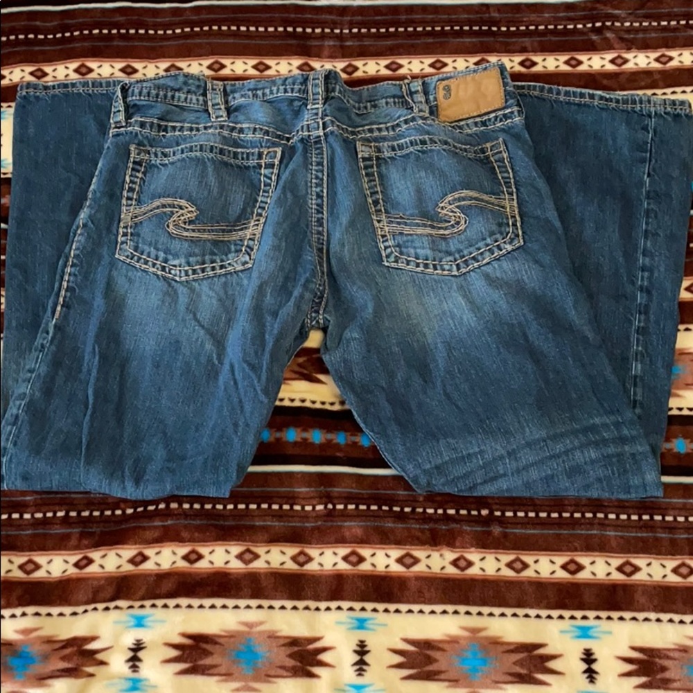 Men’s silver jeans